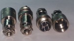 1 - 565-3 GX12M - 3AB  3-х контактное гнездо на кабель + вилка на панель