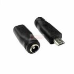 Гнездо 5,5*2,5 мм -> USB micro  переходник