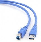 Кабель USB3.0  AM-BM 3.0m (плоский и квадратный разъем, для USB HUB)