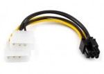 Кабель MOLEX 6-pin гнездо - 2 х MOLEX вилка переходник питания