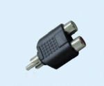 JL- 0630  переходник 2 RCA гнезда  на  RCA штеккер