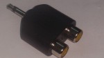 JL- 0620A  3,5 mm  моно штеккер -> 2 RCA гнезда