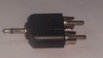 JL- 0622   переходник 3,5 mm моно штеккер  на  2 RCA вилки