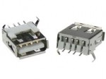 USB-AF-101  гнездо на плату - А угловое